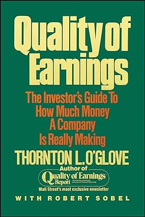 Quality of Earnings (Paperback) - Thornton L. O'glove