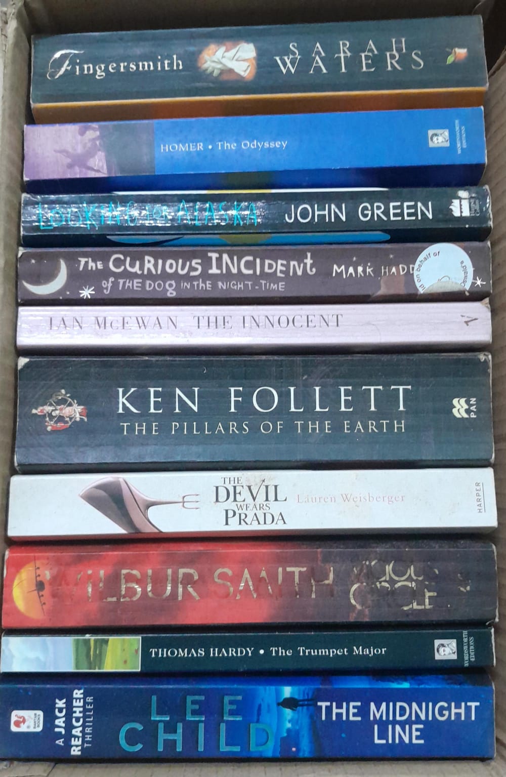 Adult Pre-Loved Books Box- 10 Books (Used-Good) (Box No. 614)